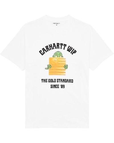 Carhartt Standard Printed Cotton T-Shirt - White