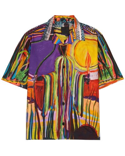 Givenchy X Josh Smith Printed Cotton Shirt - Multicolour