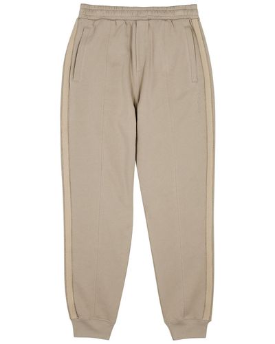 Helmut Lang Taped Cotton Joggers - Natural