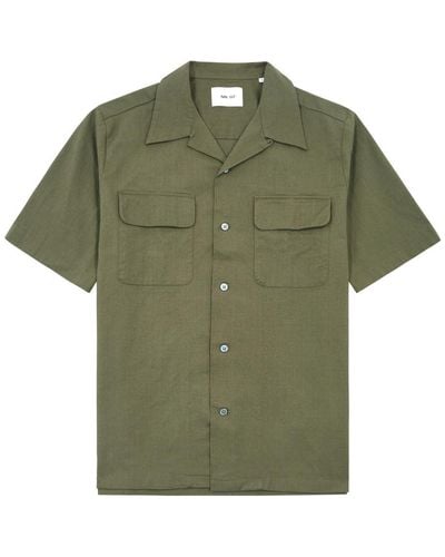 NN07 Daniel Stretch-Cotton Shirt - Green