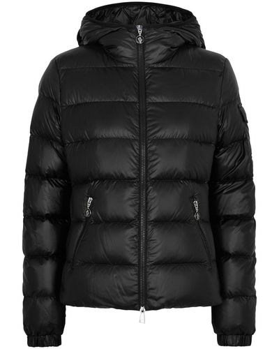 Moncler Gles Hooded Quilted Shell Jacket - Black