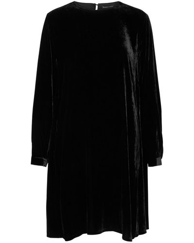 Eileen Fisher Velvet Mini Dress - Black