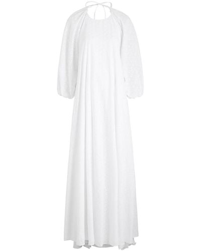 BERNADETTE Fran Broderie Anglaise Maxi Dress - White