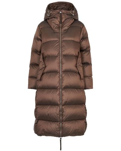 Varley Payton Quilted Shell Coat - Brown