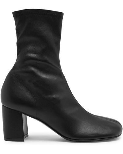 Dries Van Noten 75 Leather Ankle Boots - Black