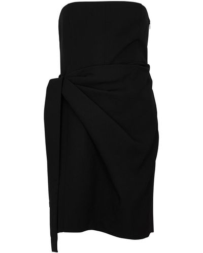 GAUGE81 Natal Strapless Draped Mini Dress - Black