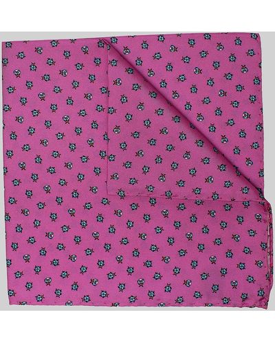 Harvie & Hudson Pink Ladybirds Printed Silk Hank - Purple