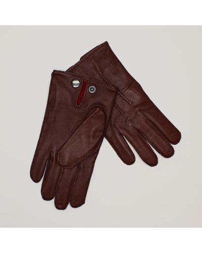 Harvie & Hudson Brown Leather Glove