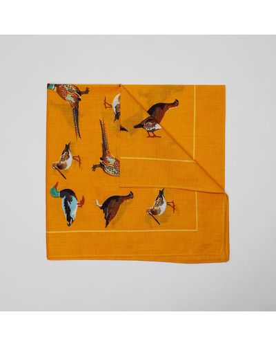 Harvie & Hudson Yellow Game Birds Cotton Hank - Metallic