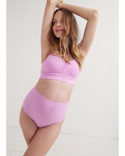HATCH The Seamless Belly Brief - Pink