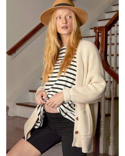 HATCH The Cotton Marlow Cardigan - Natural