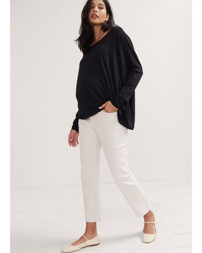 HATCH The Straight Leg Maternity Jean - Natural