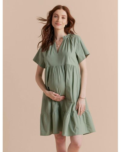 HATCH Raglan Mini Dress - Green