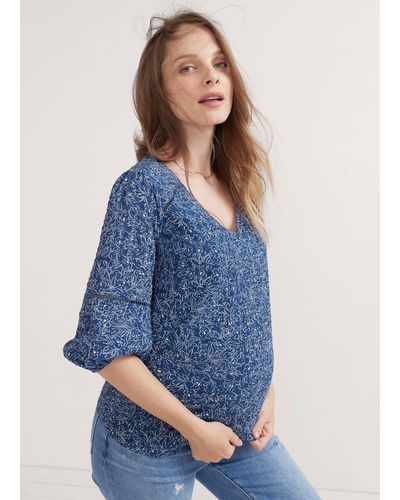 HATCH The Juliet Top - Blue