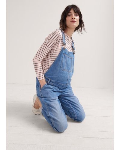 HATCH The Denim Maternity Overall - Blue
