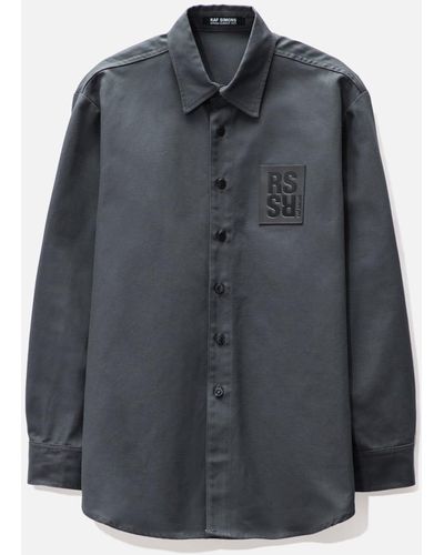 Raf Simons Denim Shirt in Black for Men | Lyst