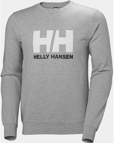 Helly Hansen Hh Logo Crew Neck Sweater Gray