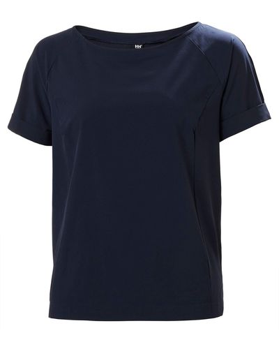Helly Hansen Thalia Boat Neck T-shirt Navy - Blue