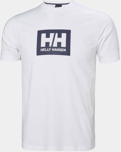 Helly Hansen T-shirt en coton doux hh box - Blanc