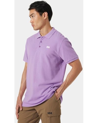 Helly Hansen Transat Cotton Short-sleeve Polo Shirt Purple