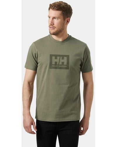 Helly Hansen Hh Box Soft Cotton Tshirt Green