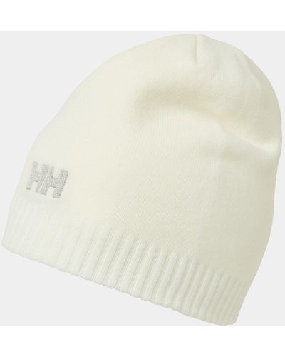 Helly Hansen Brand Soft Jersey Knit Beanie - White
