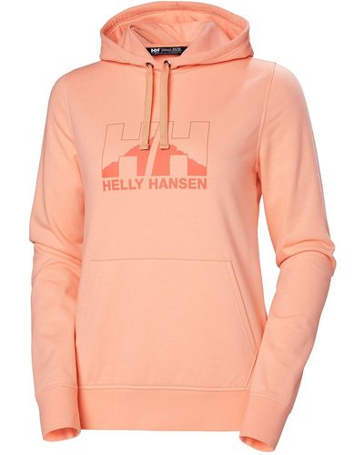Helly Hansen Nord Graphic Soft Pullover Hoodie Orange