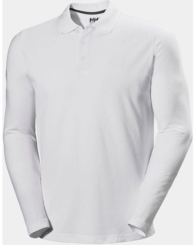 Helly Hansen Crewline Long Sleaves Polo Shirt - White