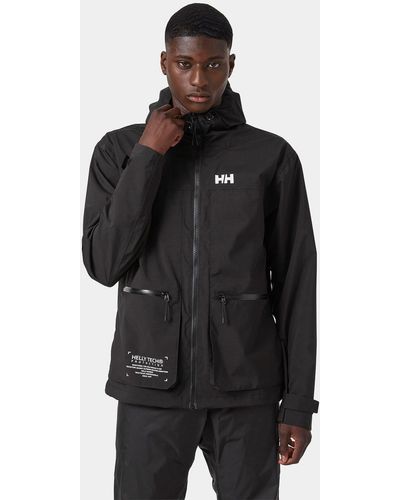 Helly Hansen Move Hooded Rain Jacket - Black