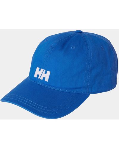 Helly Hansen Logo baumwoll-baseballkappe - Blau