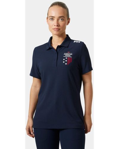 Helly Hansen Crew Technical Navy Polo Shirt Navy - Blue