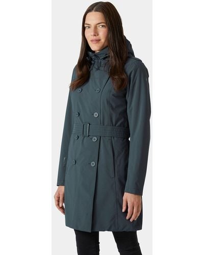 Helly Hansen Urban Lab Welsey Insulated Trench Coat Blue