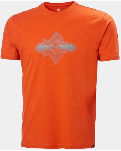 Helly Hansen Camiseta De Algodón Orgánico F2f 2.0 - Naranja