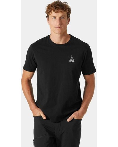 Helly Hansen Camiseta de algodón orgánico f2f 2.0 - Negro