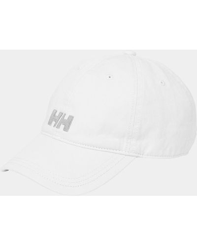 Helly Hansen Logo baumwoll-baseballkappe - Weiß