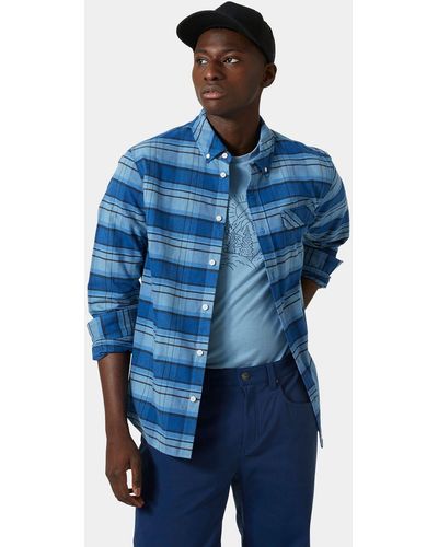 Helly Hansen Classic Check Long Sleaves Flannel Shirt Blue