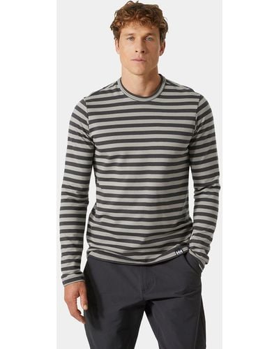 Helly Hansen Arctic Ocean Long-sleeve Cotton T-shirt Grey