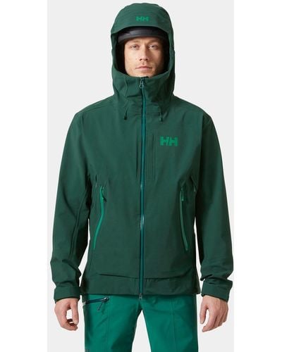 Helly Hansen Verglas Backcountry Ski Shell Jacket - Green