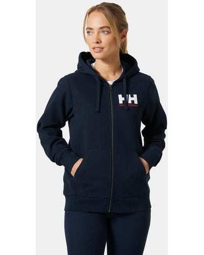 Helly Hansen Hh® logo full zip hoodie 2.0 bleu marine