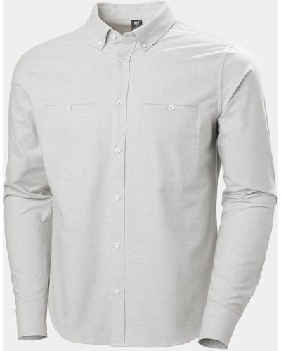 Helly Hansen Organic Cotton Flannel Shirt - Gray