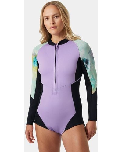 Helly Hansen Waterwear Longsleeve Spring Wetsuit - Purple