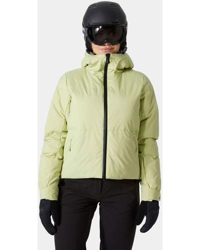 Helly Hansen Nora Short Puffy Ski Jacket Green - Natural