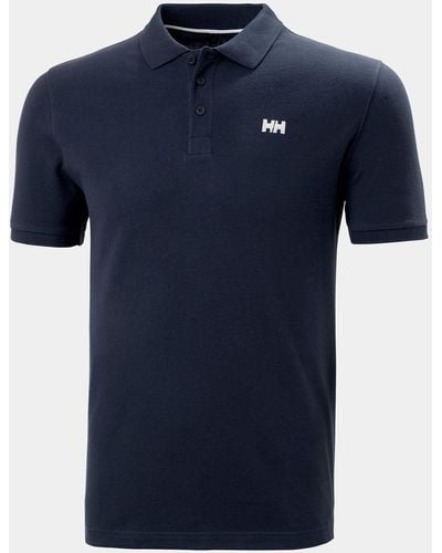 Helly Hansen Transat Cotton Short-sleeve Polo Shirt Navy - Blue