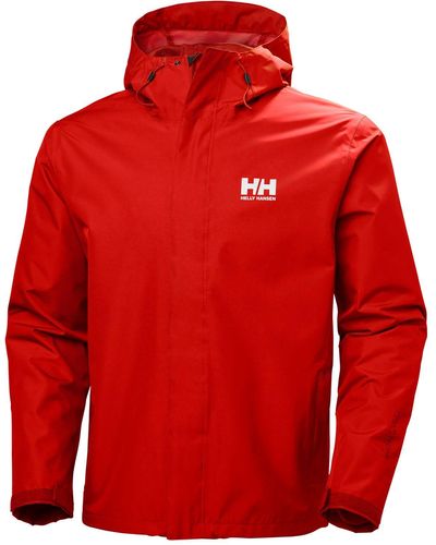 Helly Hansen Seven J Outdoor Rain Jacket Red