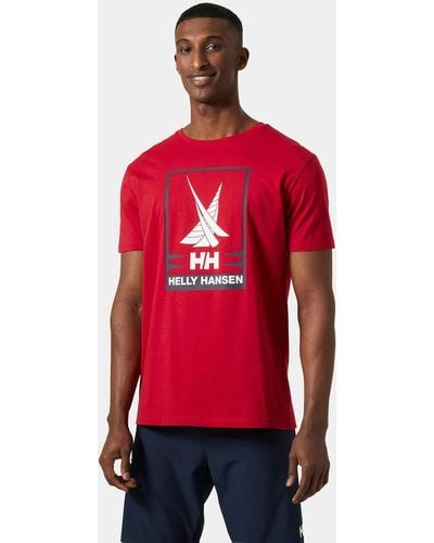 Helly Hansen Camiseta shoreline 2.0 - Rojo