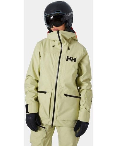 Helly Hansen Powderqueen 3.0 Durable Ski Jacket Green - Metallic