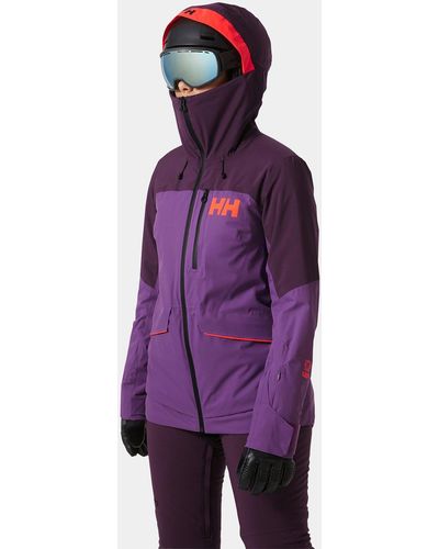 Helly Hansen Powchaser Lifaloft Ski Jacket - Purple