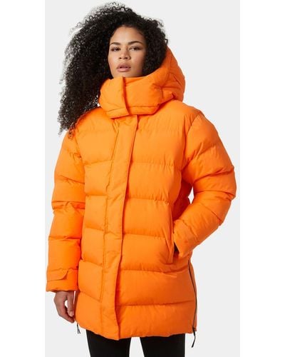 Helly Hansen Aspire Puffy Parka Waterproof Windproof Breathable Jacket - Orange
