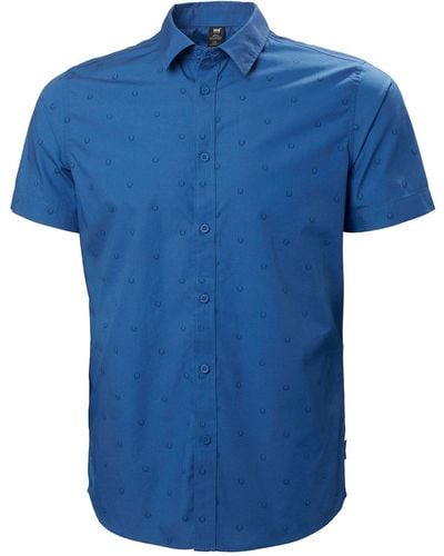 Helly Hansen F2f Short Sleeve Shirt Blue
