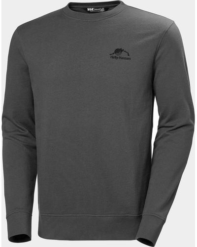 Helly Hansen Nord Graphic Crew Sweatshirt Grey
